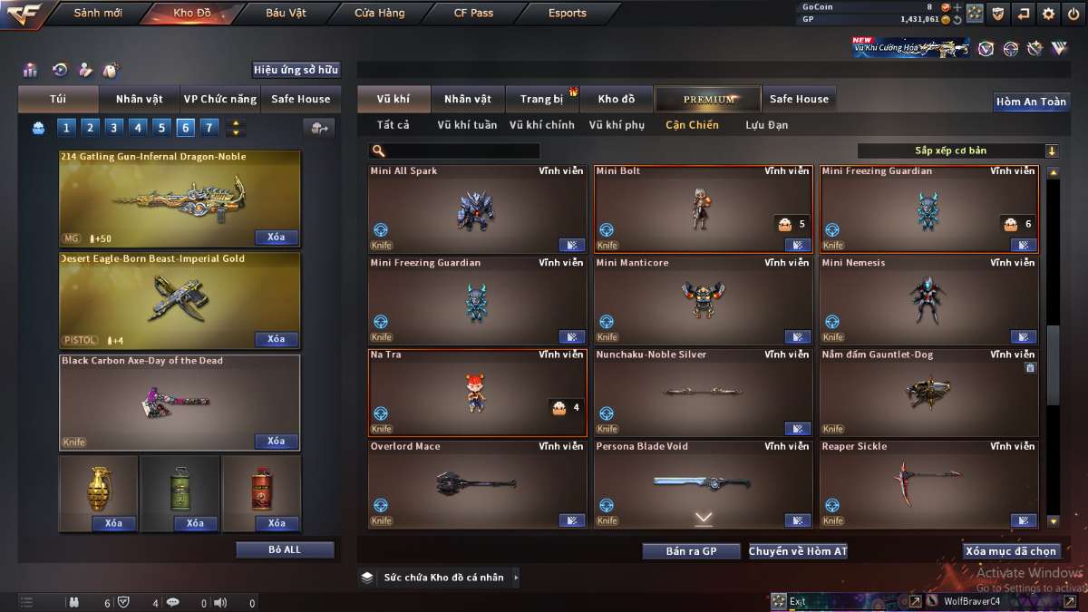 shop acc cf uy tin gia re